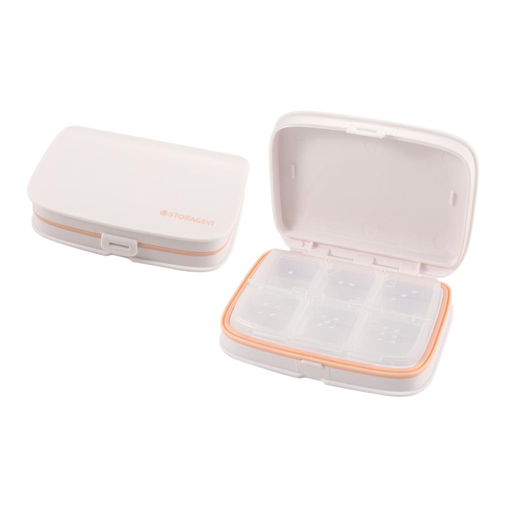 Portable Convenient Candy Box Pill Box Weekly 4/6 Grid Storage Box Pill Case 7 day Pill Box Medicine Tablet Dispenser