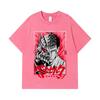 275 GSM Washed T-shirts 100% Cotton Berserk V8 Print Unisex Heavy Cotton T Shirt