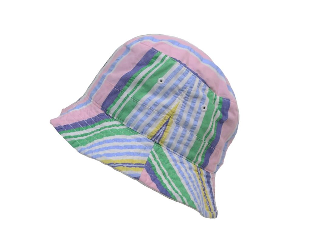 (Поло Ральф Лорен) Мужская и женская хлопковая панама в разноцветную полоску 01080097-LXL-MULTI [Б/у]