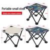 Outdoor Folding Chair Set: Portable Stool, Art Sketching Stool, Camping Chair with Backrest, and Fishing Chair
