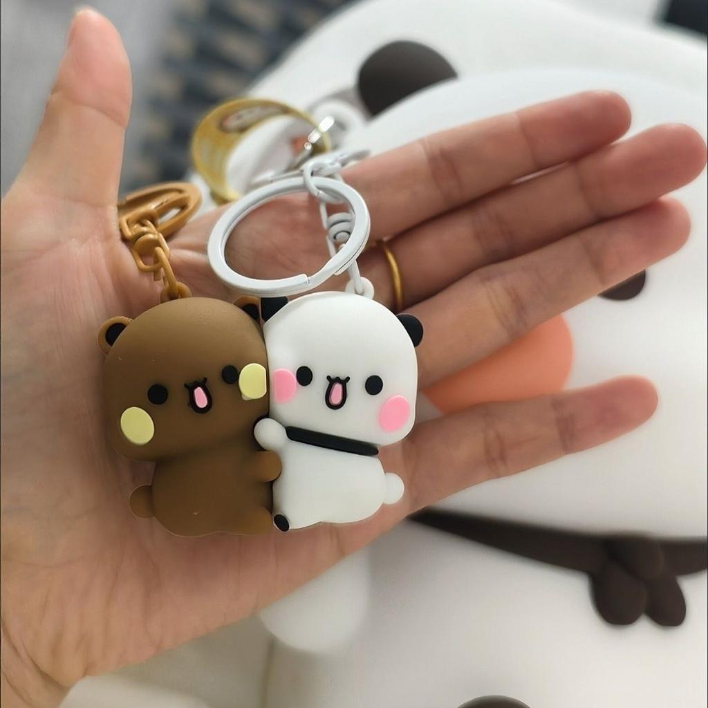Stylish Cartoon And Yier Magnetic Hug Cute Magnetic Toy Figures Couple Accessories Themed Girls Gifts Bag Charm