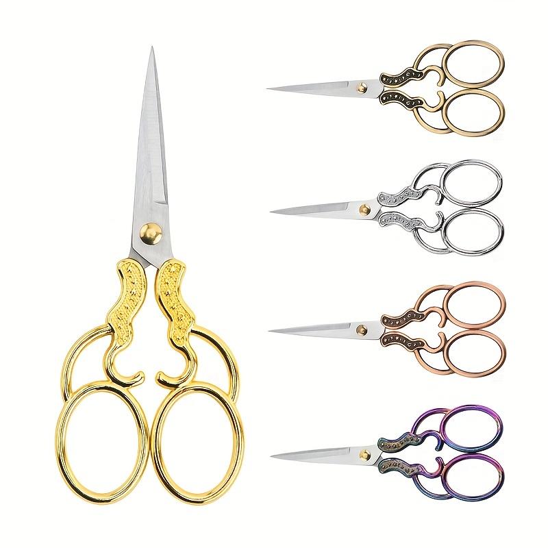 Профессиональные швейные ножницы из нержавеющей стали, винтажные ножницы для вышивания, портновские ножницы для укладки ниток, ножницы для пряжи