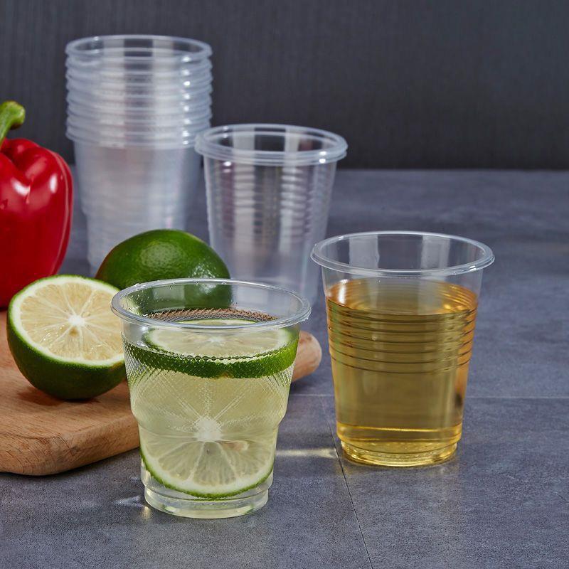 50Pcs Disposable Clear Plastic Cup Outdoor Picnic Birthday Kitchen Party Tableware Party Plastic Cups For Cold Drinks