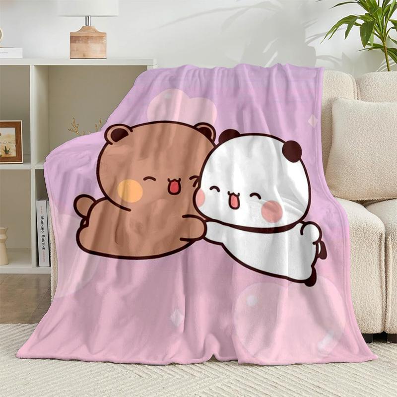 1PC Bobo Dudu Dreams Moon Night Flannel Blanket Gift, Suitable for Both Men And Women, Soft Ideal for Beds And Sofa, Birthday Or Christmas Gift