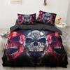 3D Skull Bedding Sets Duvet Quilt Cover Set Comforter Bed Linen Pillowcase King Queen Double Home Texitle Polyester Microfiber