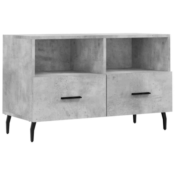 VidaXL TV Stand Concrete Grey 80x36x50 Cm Engineered Wood 828992