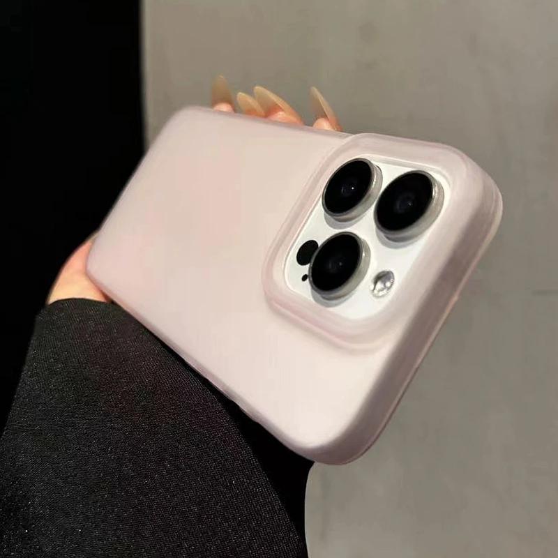 Модный мягкий матовый чехол для телефона в конфетном стиле для iPhone 17 16 11 12 13 14 15 Pro Max Plus X XS Max Прозрачный бампер Чехол