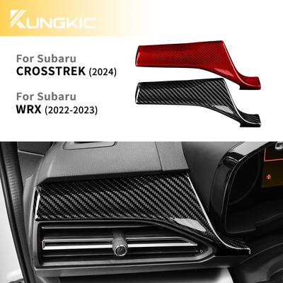 Наклейка из настоящего твердого углеродного волокна для Subaru Crosstrek Impreza 2024 WRX/WRX STI 2022 2023 2024 Автомобильная основная левая декоративная накладка интерьера водителя