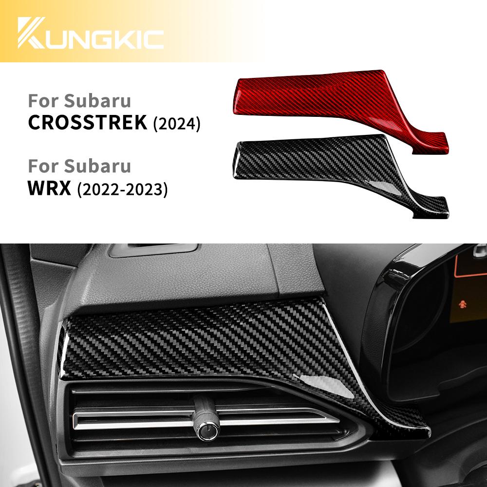Наклейка из настоящего твердого углеродного волокна для Subaru Crosstrek Impreza 2024 WRX/WRX STI 2022 2023 2024 Автомобильная основная левая декоративная накладка интерьера водителя