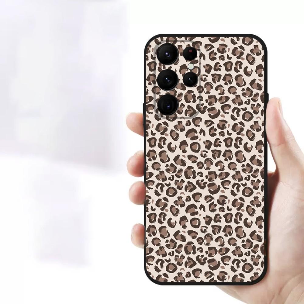 Чехол для телефона с леопардовым принтом для iPhone Samsung Galaxy Redmi Xiaomi Oppo OnePlus Note SA 7 8 9 10 11 12 13 14 20 21 22 23 53 54 Pro Max Plus Ultra