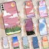 Корейский закат Funda Чехол для Samsung Galaxy S25 Ultra S9 S10 S20 S21 S22 Plus S23 FE S24 Ultra Чехол для телефона