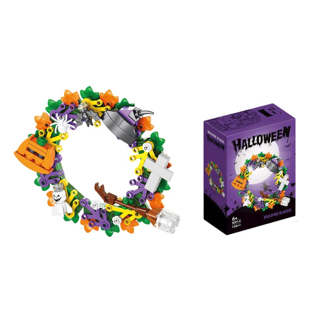 Halloween Series BuildingBlocks, Pumpkin House Toys, Ornaments, Children'S Toys
