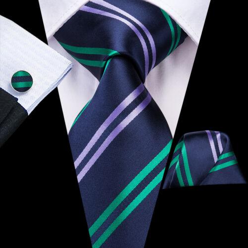 Hi-Tie Мужской галстук фиолетовый шелковый галстук карманные квадратные запонки свадьба ужин