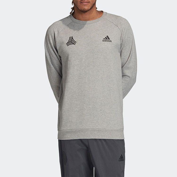 adidas Толстовки Мужские Светло-серые С круглым вырезом Умеренный Обычный FU3662