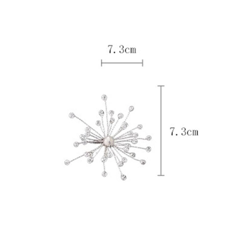 French Style Snowflake Earrings Personality Beaded Crystal Earrings Special Occasions