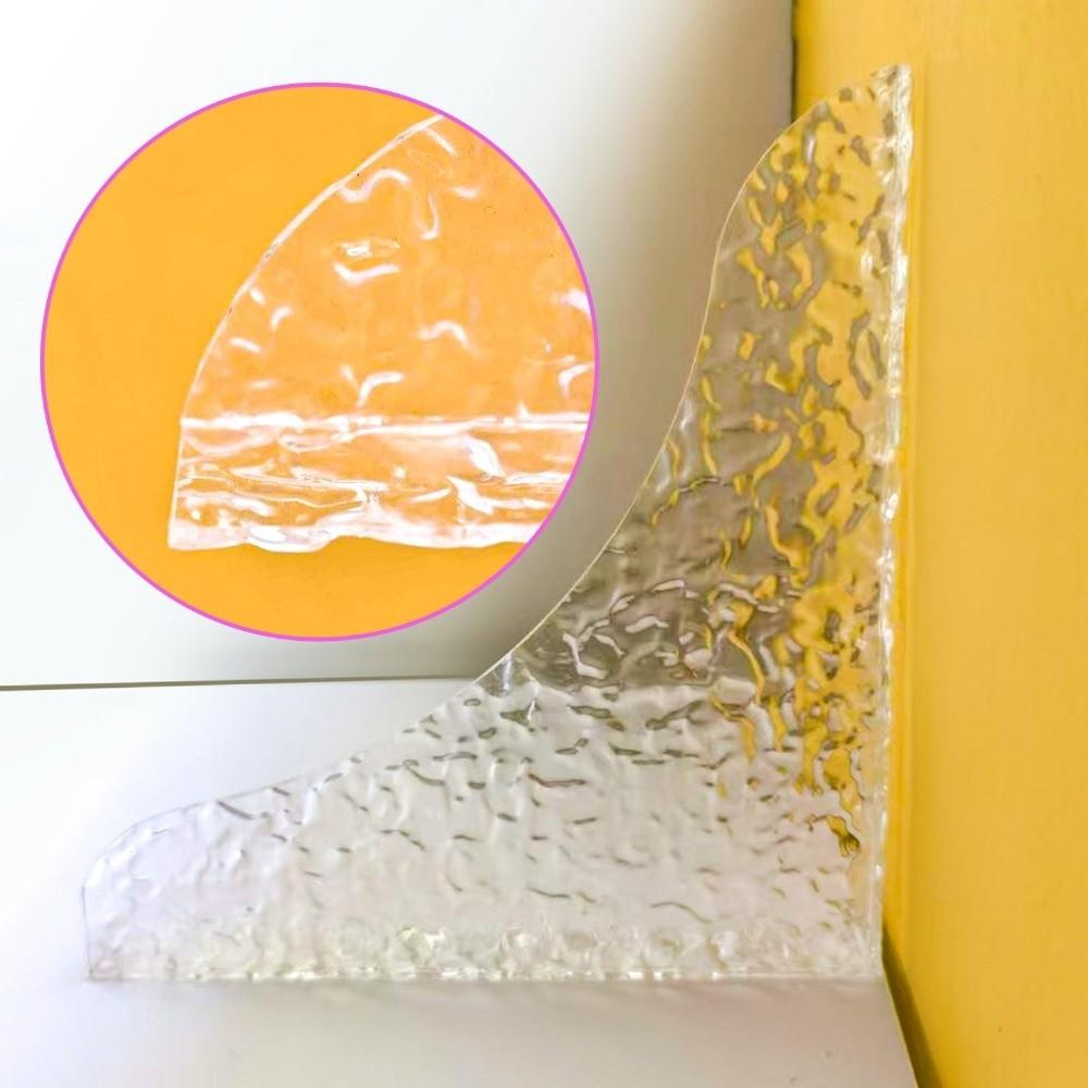 2Pcs Transparent Shower Splash Guard Self-Adhesive Baffle Plate Nail-Free Water Barrier Strip Sink
