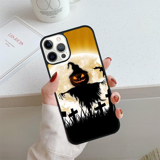 Чехол на Хэллоуин для iPhone 17 Air 14 15 16 13 12 Чехол для Apple 14 15 16 Pro Max 6S Plus Coque