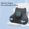 Rebound Lumbar Support Cushion Ergonomic Waist Pillow Comfortable Waist Rest  Travel Backrest