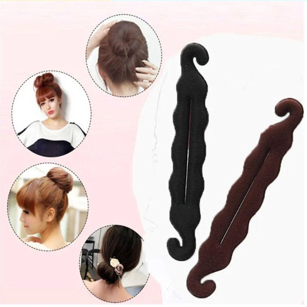 Пена губка зажим для прически твист-мейкер диск для волос пончик пучок бигуди плетение волос пучок для женщин