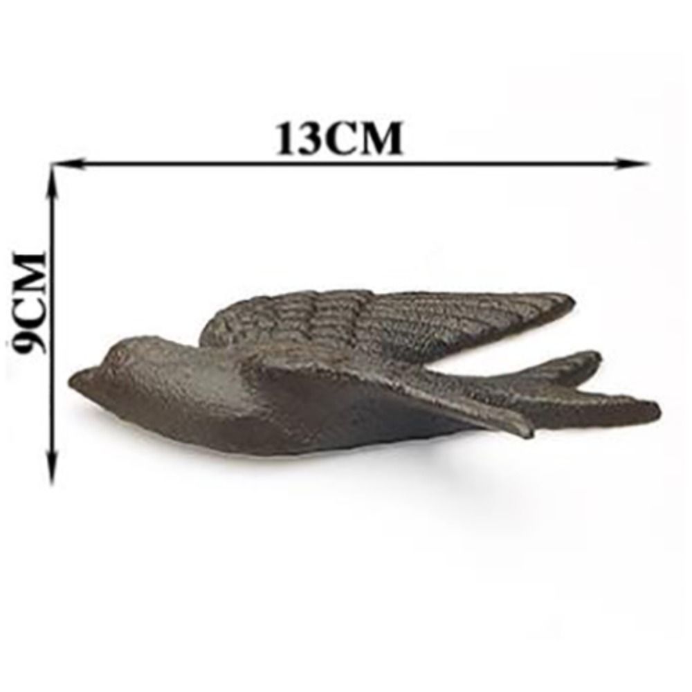 Cast Iron Cast Iron Swallow Black Wind Chime Art Statue Garden Courtyard