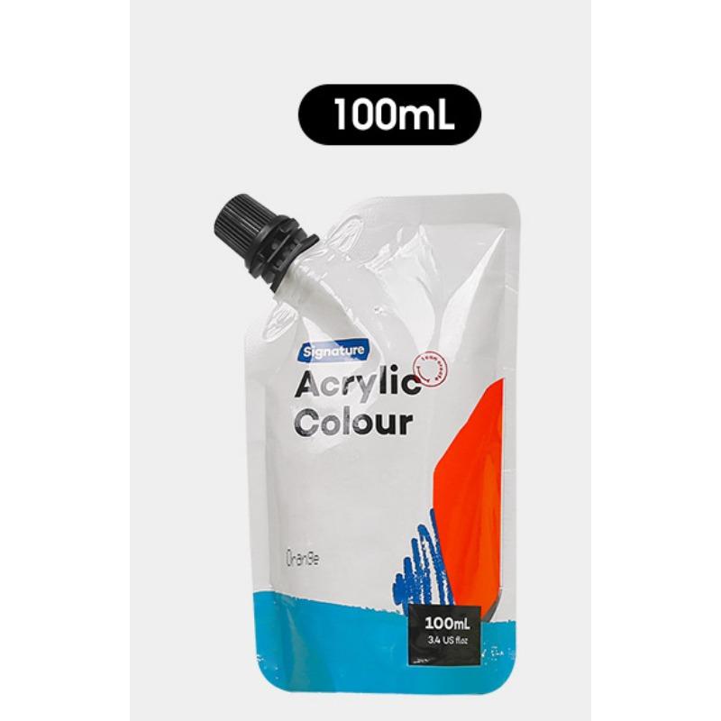 Самонесущая сумка 100 мл, водонепроницаемые акриловые краски, портативная маленькая упаковка, сумка для дополнений к краскам, студийные принадлежности для занятий искусством