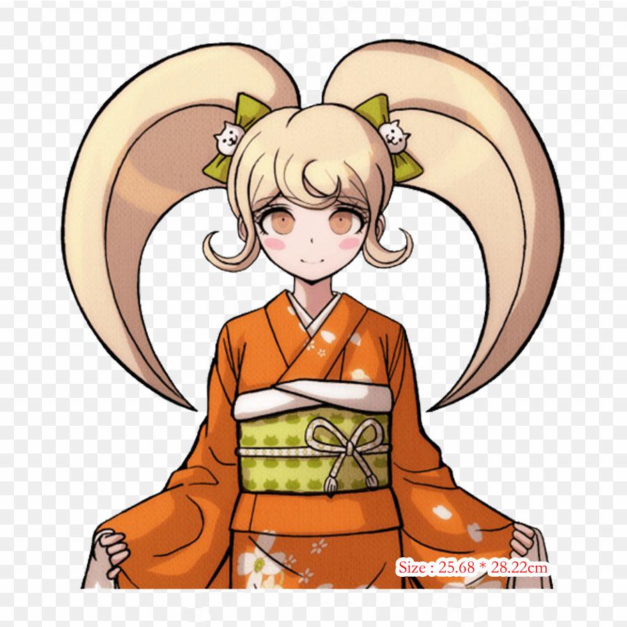 Costume Danganronpa V3 Killing Harmony Danganronpa 2 Goodbye D Print Sticker On Clothes DIY Thermal Stickers For T-Shirts Patch Iron On Transfer Patch