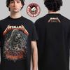 Футболка Metallica M72 Landover 2025 Арт с цепями и скелетом Двусторонняя Реплика Унисекс Футболка