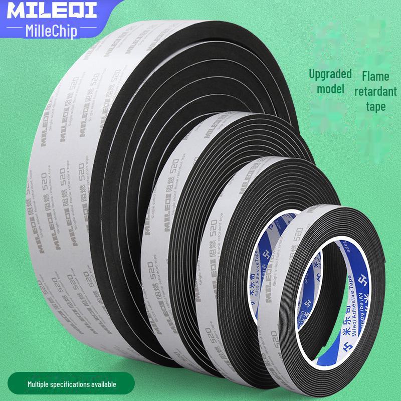 Огнестойкая черная лента из вспененного ЭВА: Защита от высоких температур, ударов, шума и столкновений