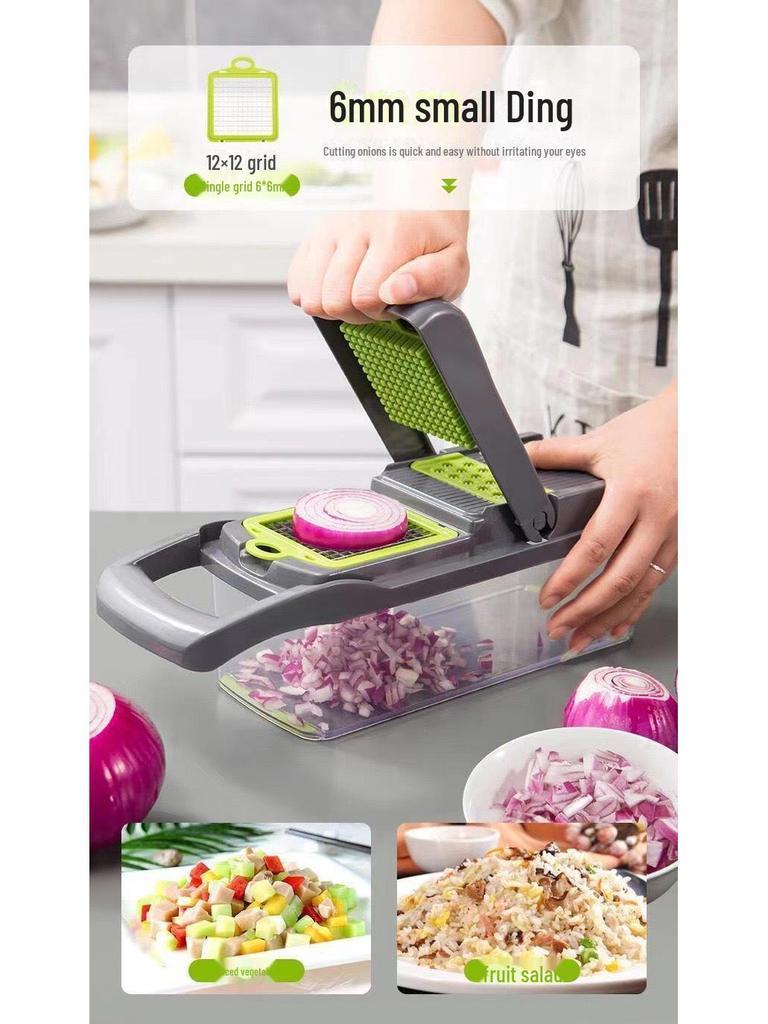 Многофункциональная овощерезка и слайсер для кухни — шинкует, режет кубиками и натирает картофель, редис и многое другое