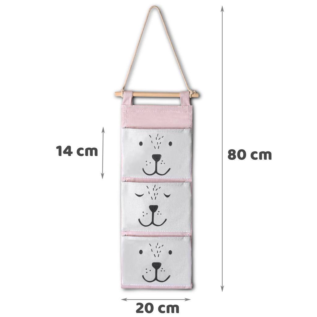 Nukido Hanging Toy Organizer - Pink