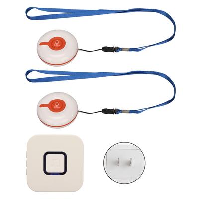 Кнопка вызова для мониторинга пожилых людей, 4 передачи, регулировка громкости, беспроводной пейджер для сиделки ABS 100‑240 В, США