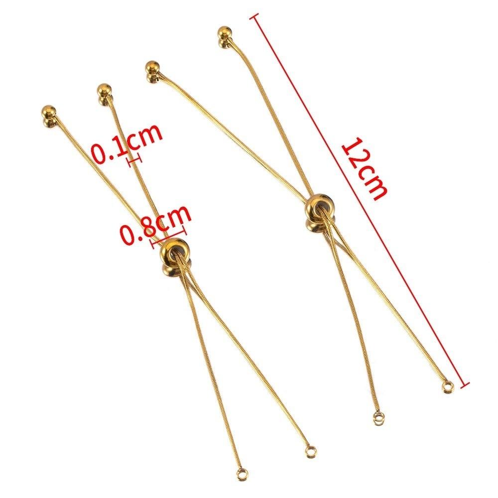 5Pcs Silver Necklace Extender Hand Bracelet Extensions Necklace Adjustment Accessories