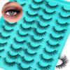 20 пар жареных накладных ресниц многослойные густые перекрещенные ресницы из высококачественного искусственного меха норки
