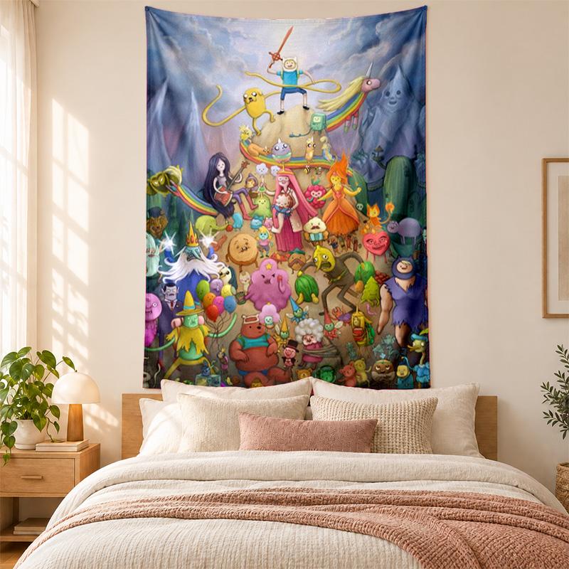 Adventure Time Tapestry highquality for decorating living room bedroom dorm walls ideal as bedroom wallart orholiday gift
