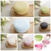 Round Travel Soap Container Self Draining Portable Soap Dish Toilet Shower