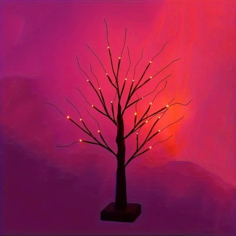 Светодиодные огни-деревья Рождественские Пульт управления Береза Домашние декоративные огни Для помещений Спальня Комната Пейзаж Светящееся дерево
