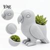 Small Plant Pot for Windowsill 3D Printed Parrot Flower Pot, Creative Animal Succulent Planter, Unique Bird Planter Succulents Shaped Container Indoor