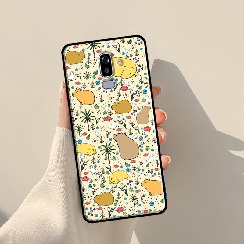Чехол с милым животным капибарой для Samsung Galaxy J3 J5 J7 2017 A3 A5 J1 2016 J4 J6 Plus A6 A7 A8 A9 J8 2018 Coque
