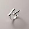925 Sterling Silver Fashion Rings for Women Geometric Irregular Adjustable Opening Finger Ring Luxury Jewelry Gifts Party Accessories Ring