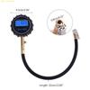 J1HA Digital Tire Air Pressure Gauge with Quick Clip Air Chuck Pressure Monitoring Tools Tester for Car Motorcycle Bicycle RV