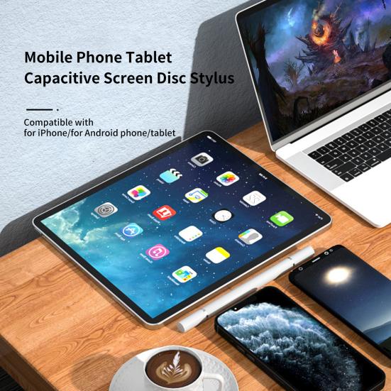 Емкостный стилус с двумя наконечниками, точное позиционирование, высокая чувствительность, многофункциональный, проводящий, плавное письмо, портативный, универсальный, карандаш для планшета/ПК/телефона