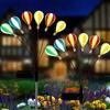 5Pcs Solar Outdoors Lights Courtyard Home Balcony Gardens Layout  Waterproof String Terrace Lawns Decoration Colorful Ball Lamps
