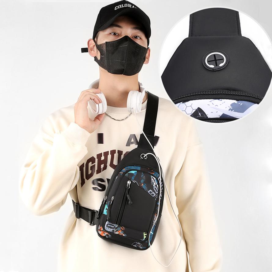 2 шт. Футбольный принт Крутые рюкзаки с нагрудной сумкой Вместимость рюкзака для девочек и мальчиков Простые сумки через плечо Школьные ранцы для старшей школы