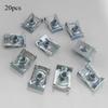 20pcs U Type Clips with Thread M6 M5 M4 M8 8mm 5mm 6mm 4mm Reed Nuts for Car Motorcycle Scooter ATV Moped