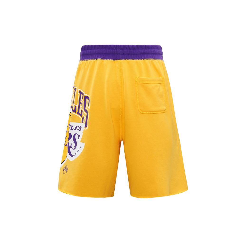 Nike Лос-Анджелес Лейкерс Баскетбольные спортивные повседневные дышащие шорты Мужские плавки Желтые DB1956-728