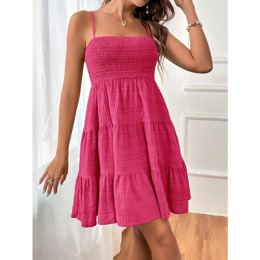 Women's Summer Camisole Vest Mini Dress Sleeveless Flowing A-line Short Dress
