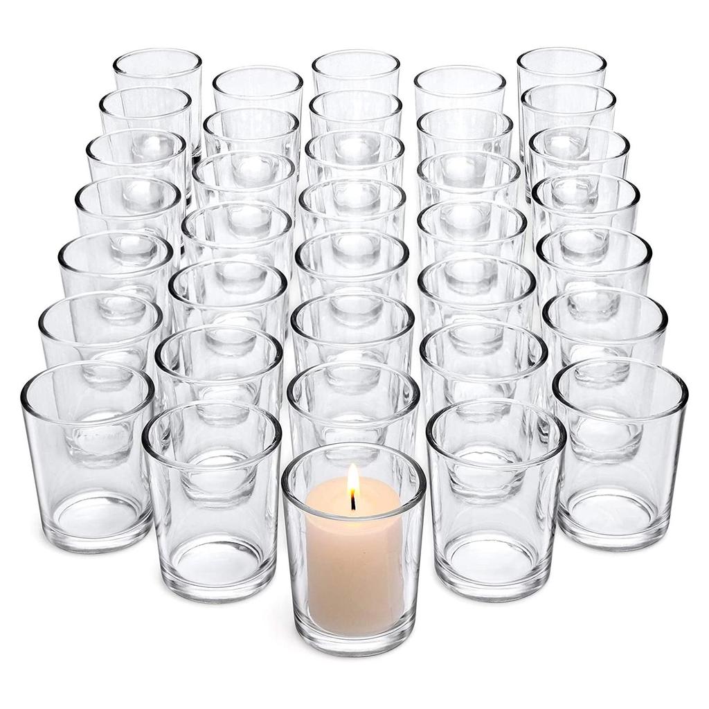 6/12 шт., прозрачный стеклянный подсвечник для чайной свечи, стеклянный держатель для свечей, прозрачный плавающий подсвечник для чайной свечи, оптом для центральных элементов стола и свадебного декора