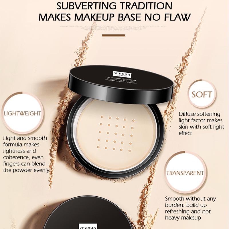 15 г увлажняющая пудра для контроля жирности лица, фиксирующая пудра для макияжа, водостойкий консилер, рассыпчатая пудра