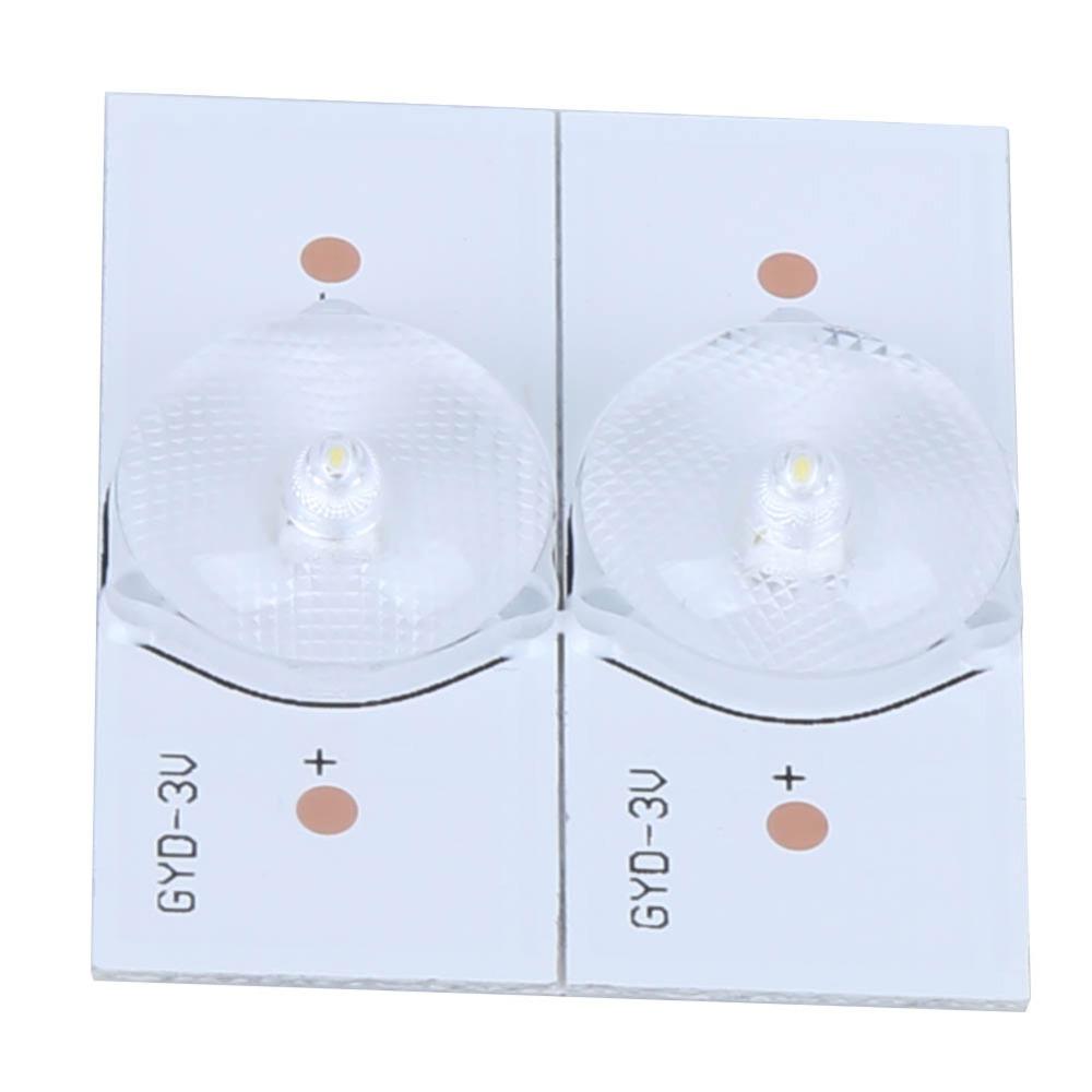 20 PCS 3V LED Bulbs with Optical Lens Fliter SMD LED Lens Spotlight Bulb Light Bead Home Use