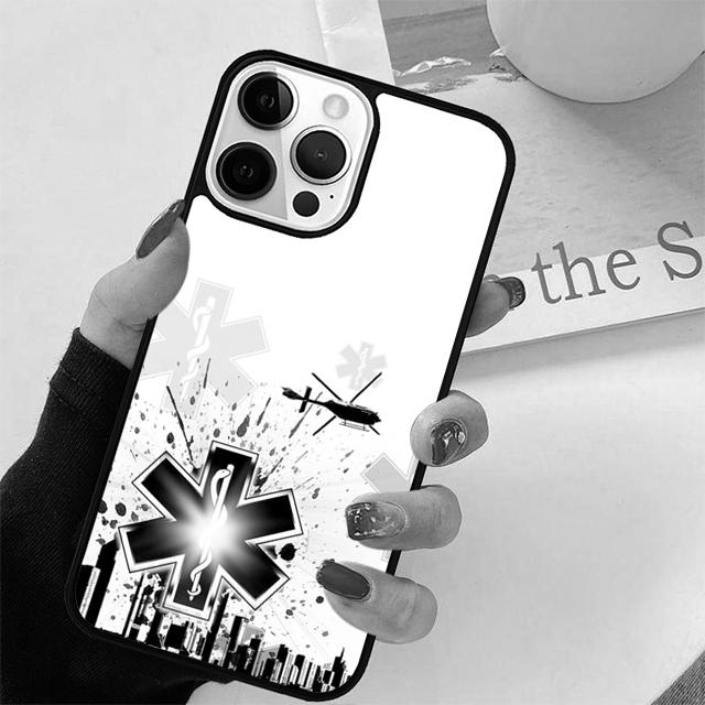 EMT Fireman Fire Rescue Coque Shell For iPhone 17 Air 15 16 14 13 12 Pro Max 11 Pro Max Plus Phone Case Cover
